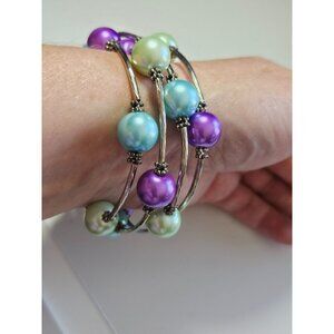 5 for $20 pastel beaded wrap bracelet